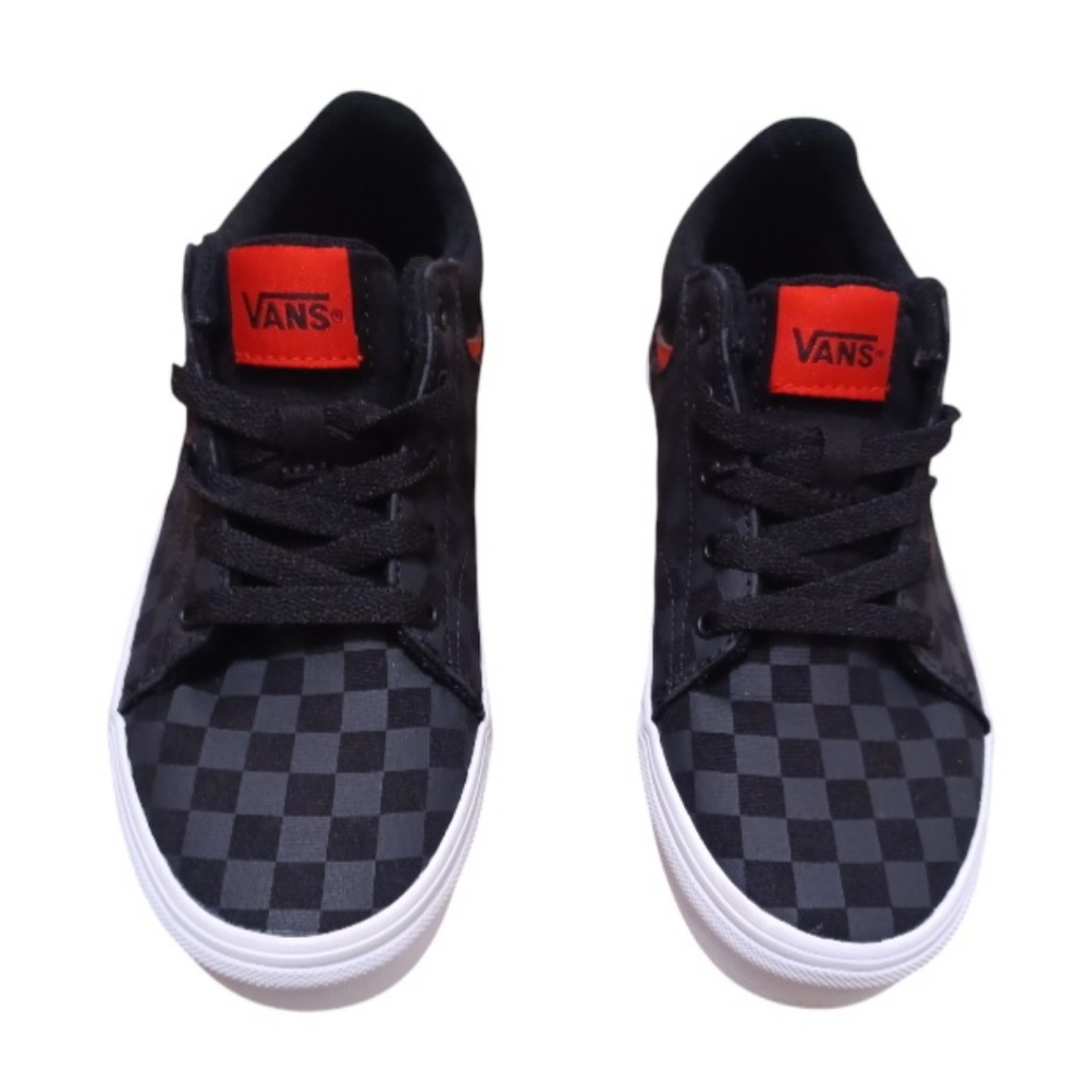 VANS Off The Wall, Seldan (Checkerboard) Black / VN0A4U25276 / Boy Size 3.5 YT - Picture 2 of 6